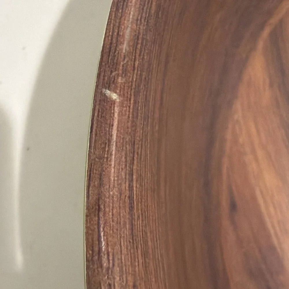 Lime Green Faux Wood Lined 13.75